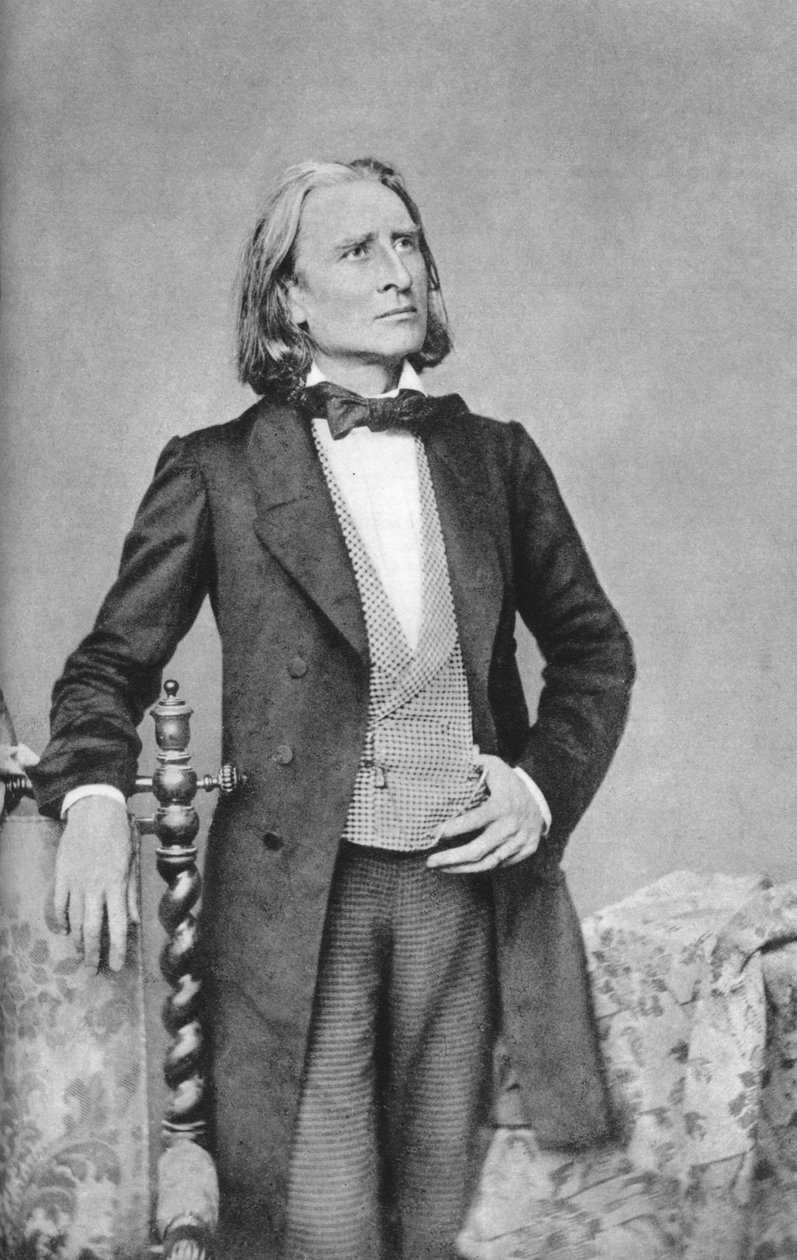 Franz Liszt , ungarsk komponist, pianist, dirigent og lærer fra 1800-tallet av Unbekannt