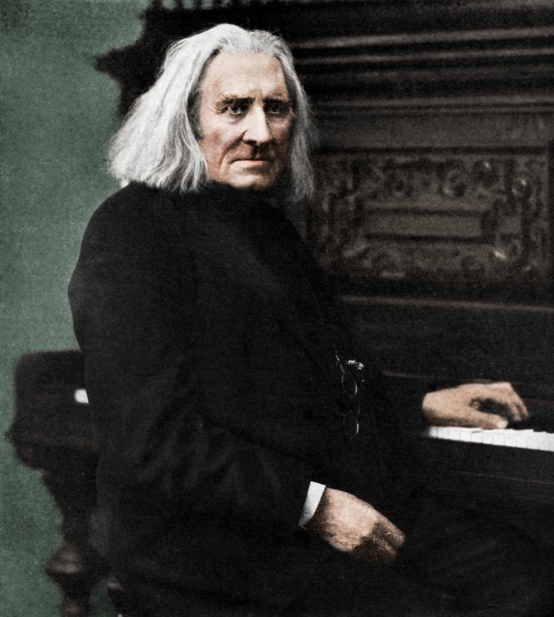 Franz Liszt , ungarsk pianist og komponist, 1886 1951. av Unbekannt