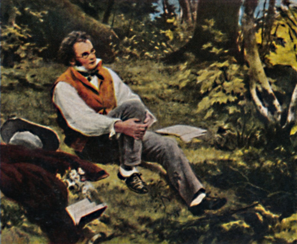 Franz Schubert 1797-1828. - Maleri av J. Schmid, 1934. av Unbekannt