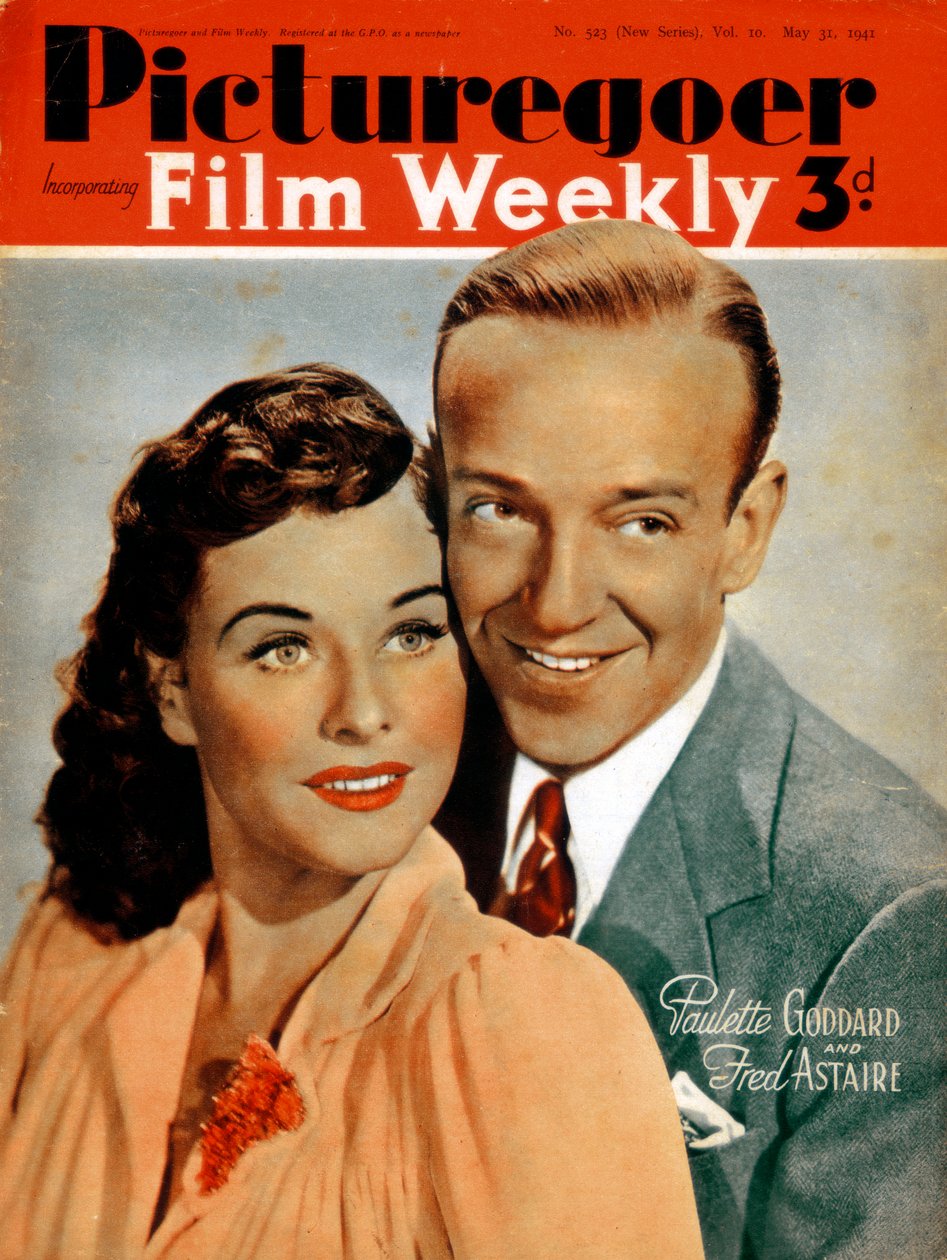 Fred Astaire 1899-1987 og Paulette Goddard 1910-1990, skuespillere, 1941 av Unbekannt
