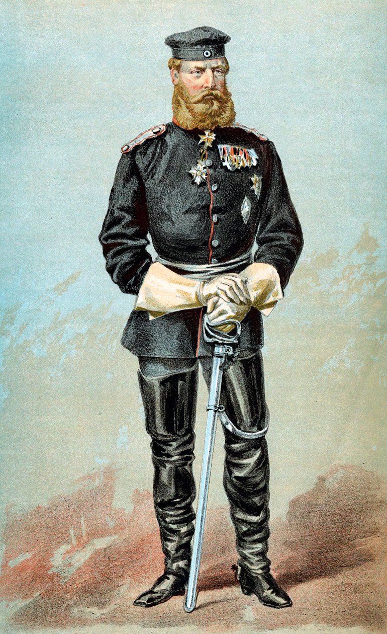 Fredrik III 1831-1888, keiser av Tyskland, 1870 av Unbekannt