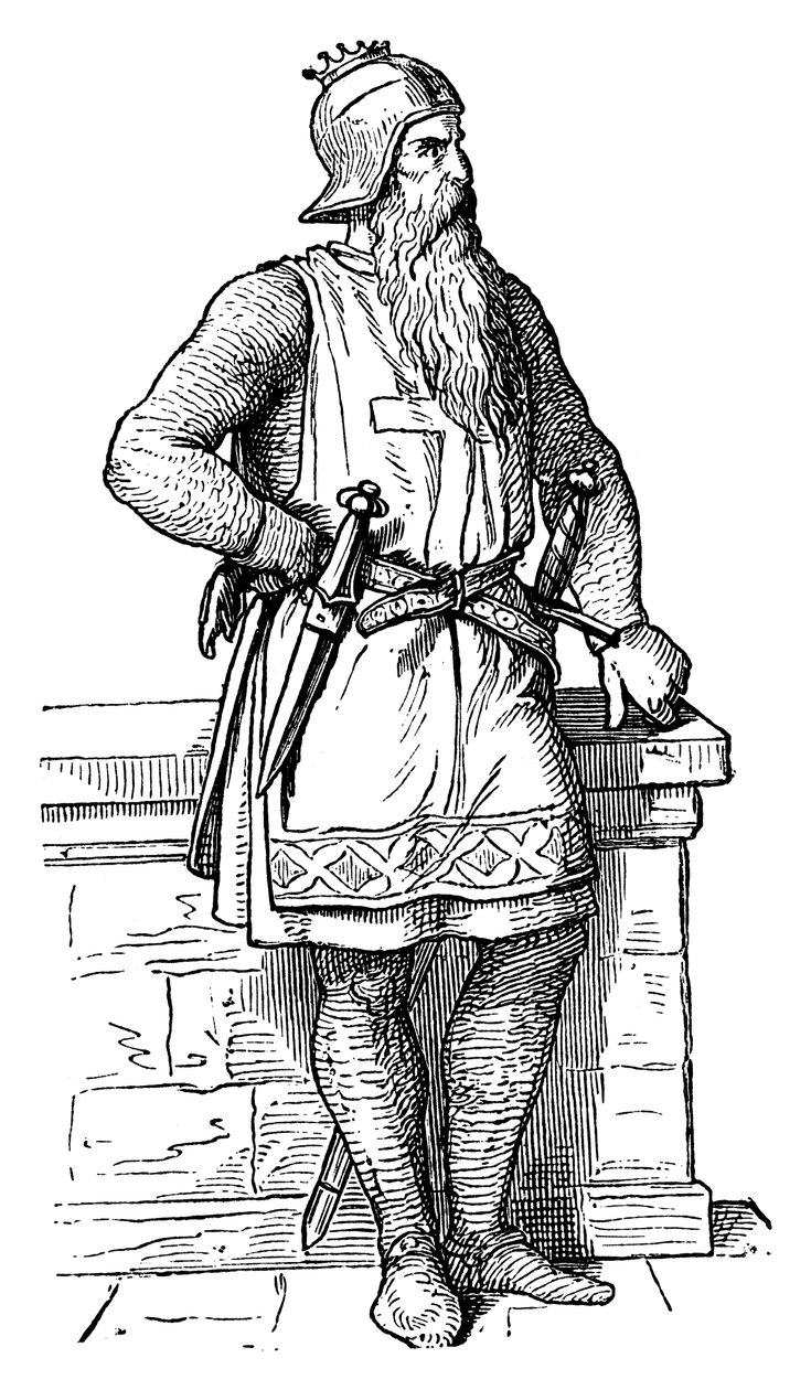 Frederick I, Barbarossa Redbeard c1123-1190, Den hellige romerske keiser, 1800-tallet av Unbekannt