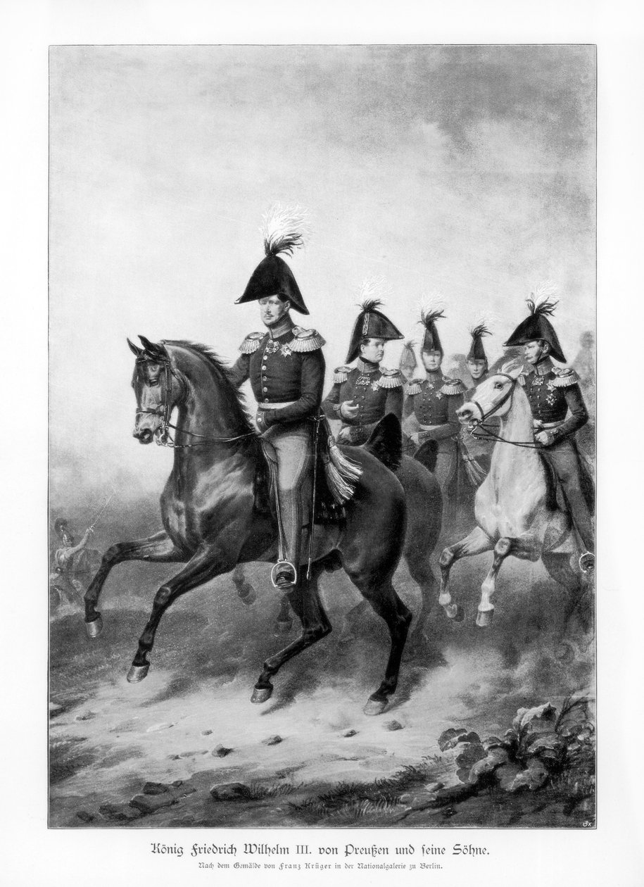Frederick William III, konge av Preussen, og hans sønner, 1900 av Unbekannt
