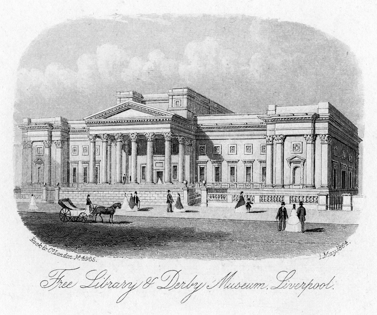 Free Library and Derby Museum, Liverpool, 1. mai 1864 av Unbekannt