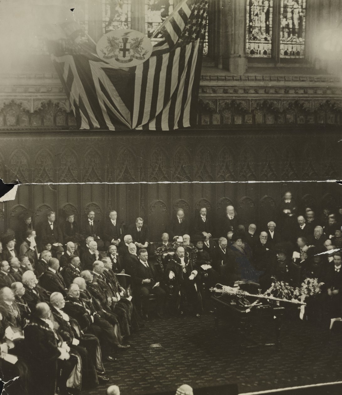 Freedom of the City of London tildelt Theodore Roosevelt i Guildhall, London av Unbekannt