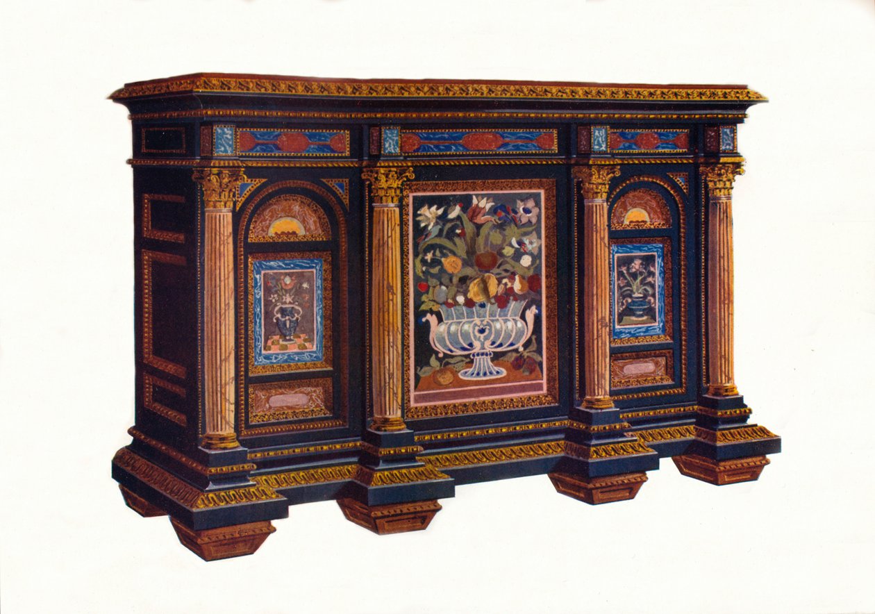 Fransk kabinett for arkitektonisk design, c1792, 1905 av Unbekannt