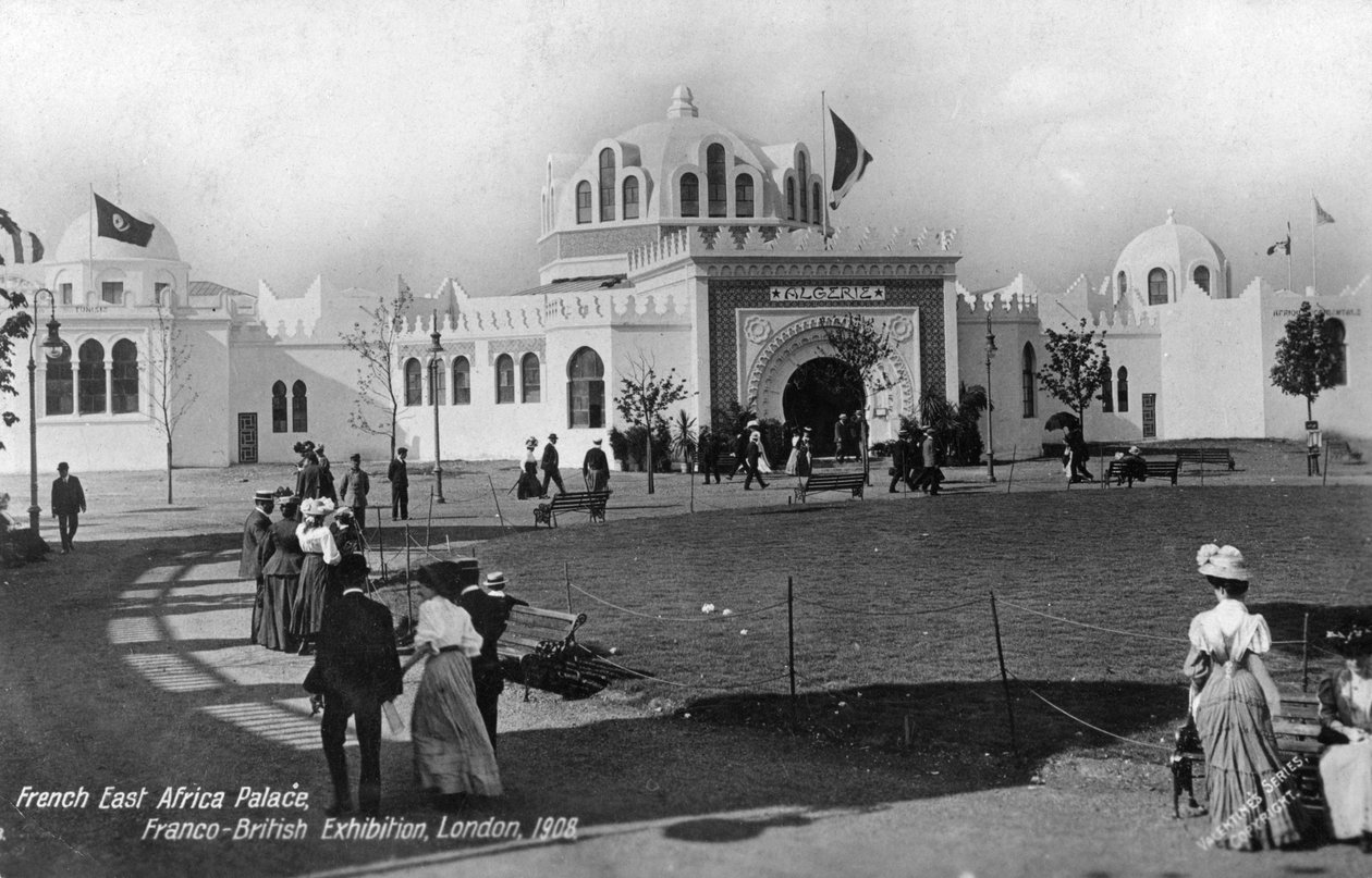 French East Africa Palace, fransk-britisk utstilling, London, 1908 av Unbekannt
