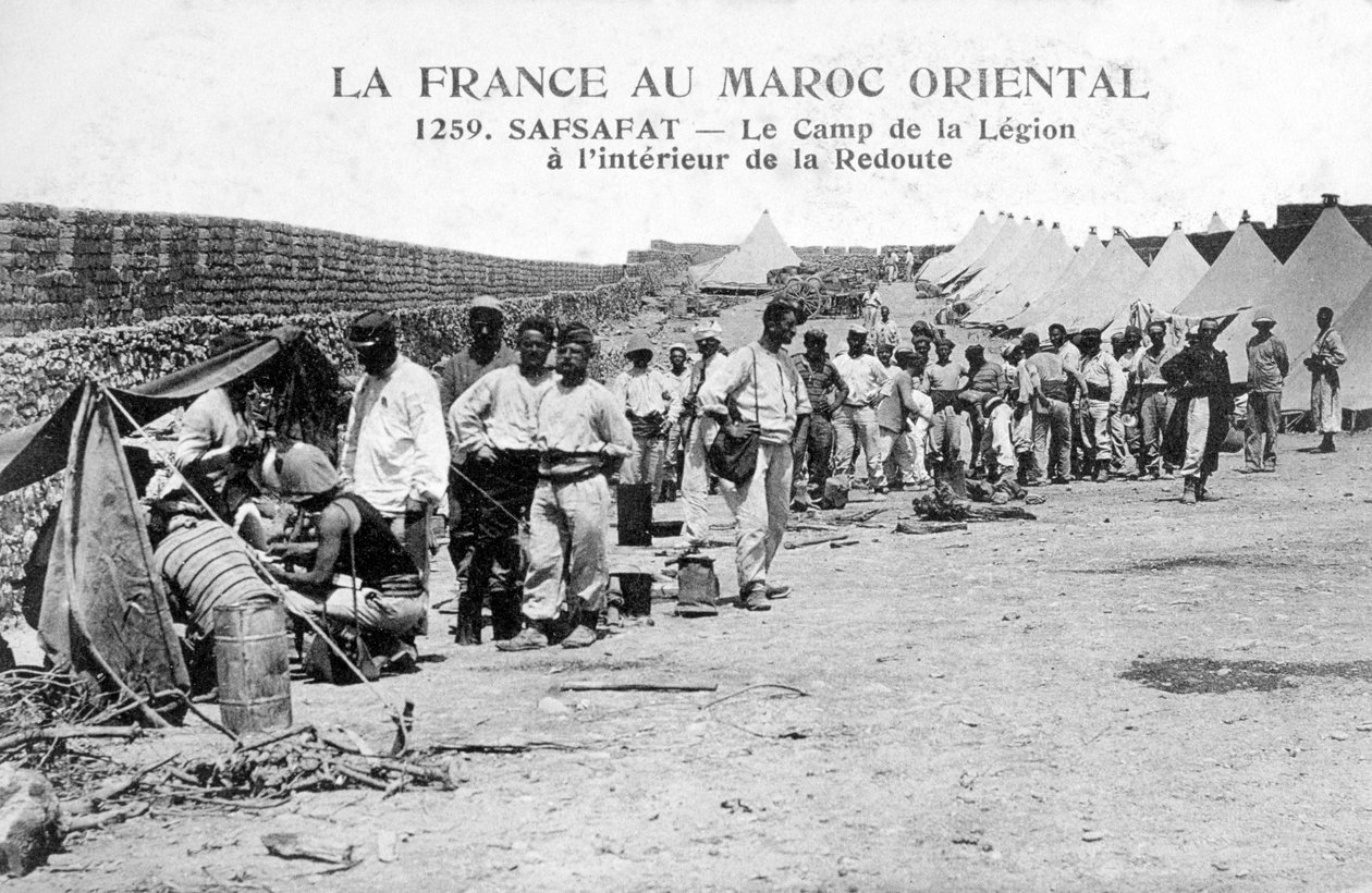Fransk fremmedlegion i Safsafat, østlige Marokko, 1900-tallet av Unbekannt