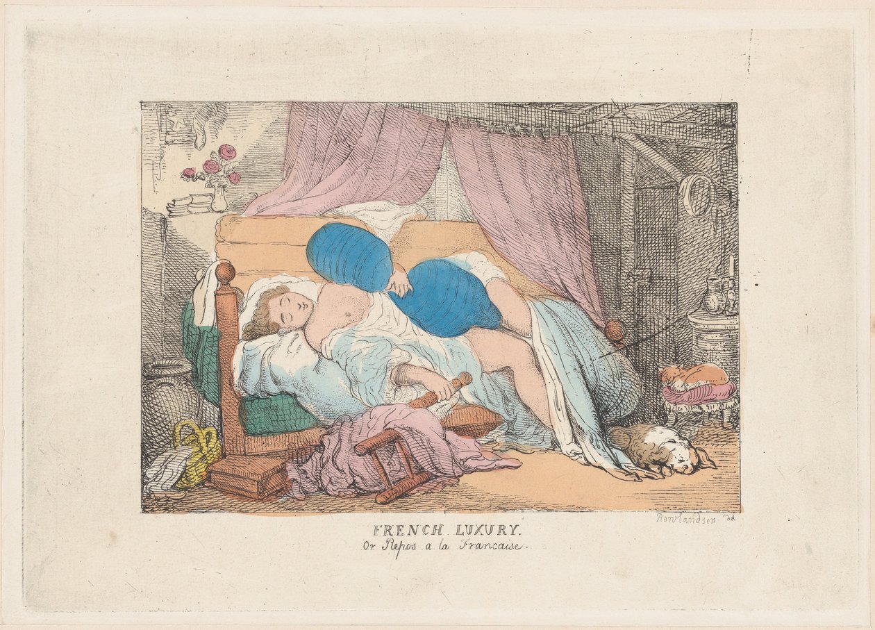 Fransk luksus, eller Repos a la Francaise, 1800-20., 1800-20. av Unbekannt