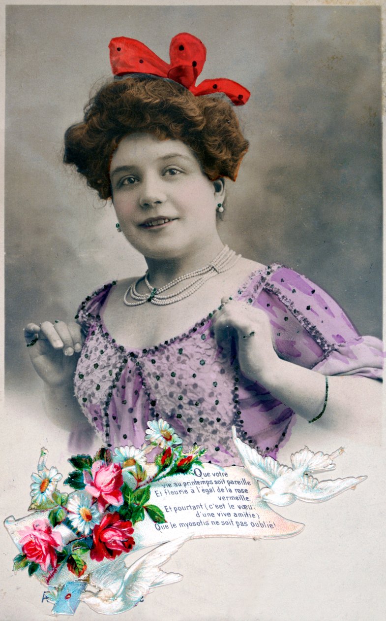 Fransk postkort, c1900 av Unbekannt