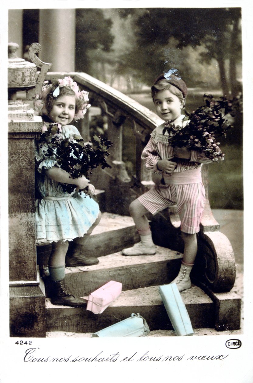Fransk postkort, c1900 av Unbekannt
