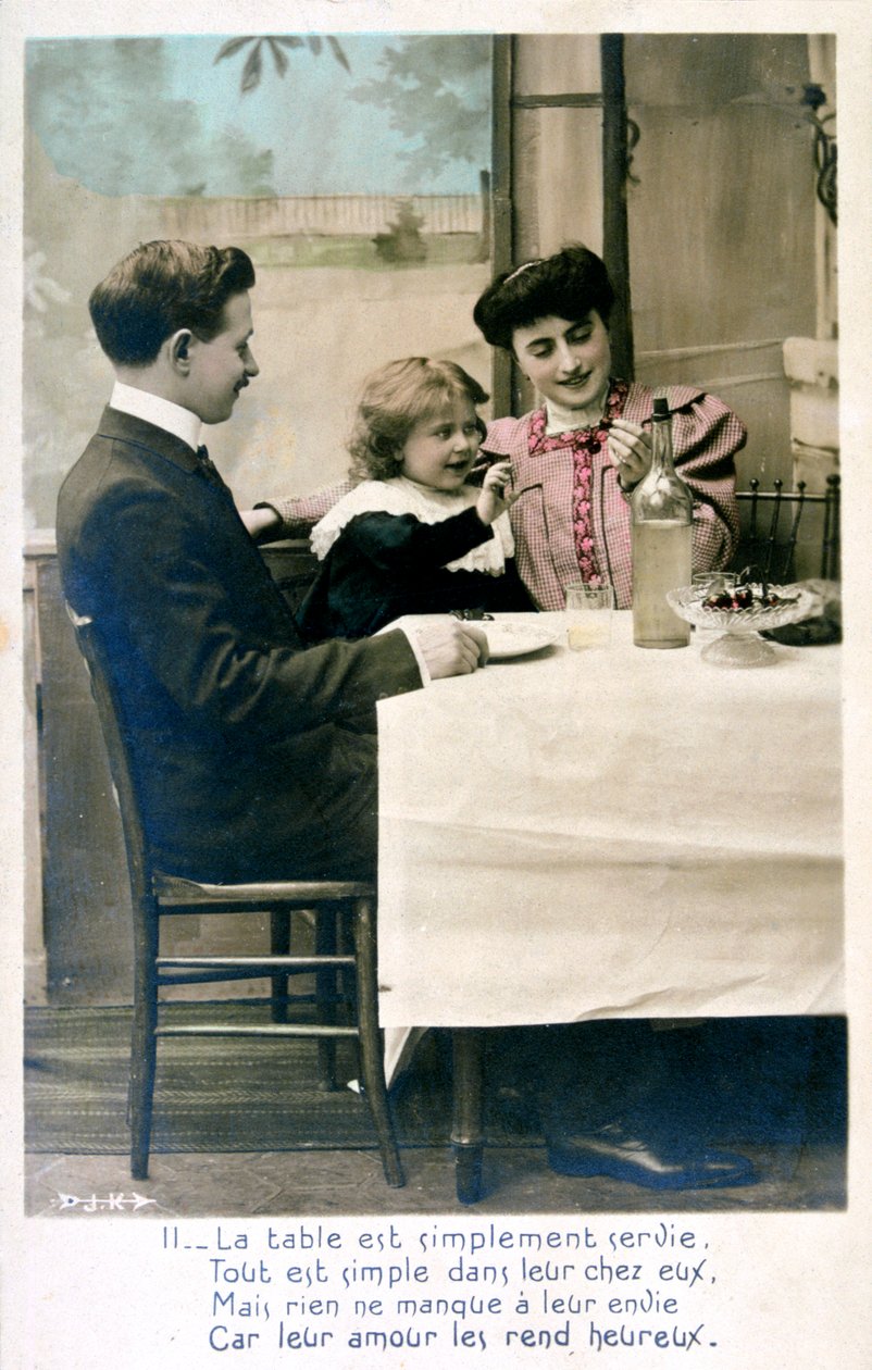 Fransk postkort, c1900 av Unbekannt