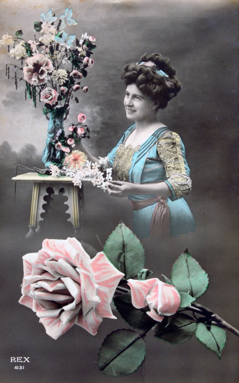 Fransk postkort, c1900 av Unbekannt