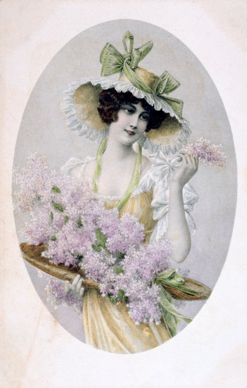 Fransk postkort, c1900 av Unbekannt