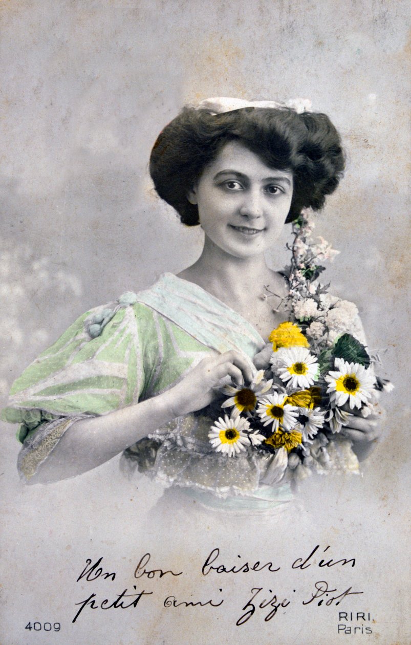 Fransk postkort, c1900 av Unbekannt