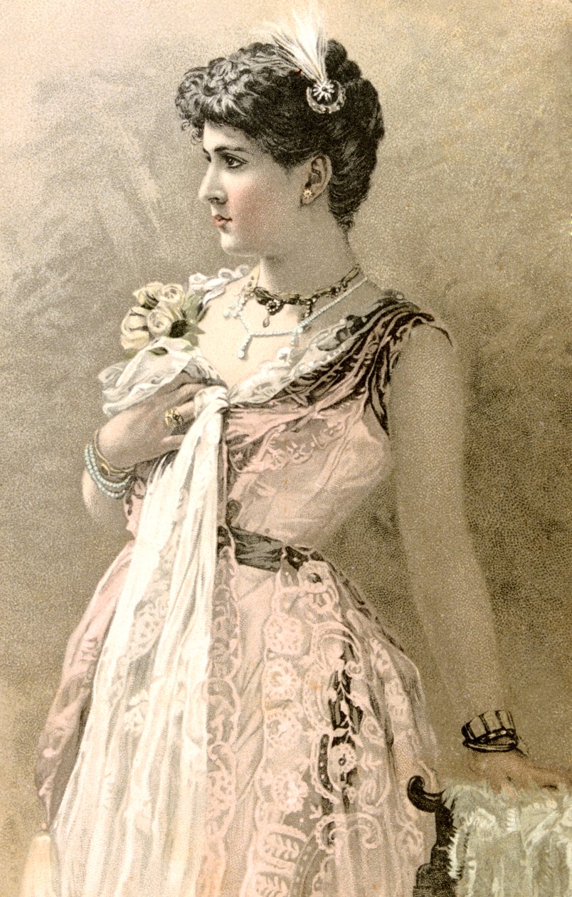 Fransk postkort, c1900 av Unbekannt