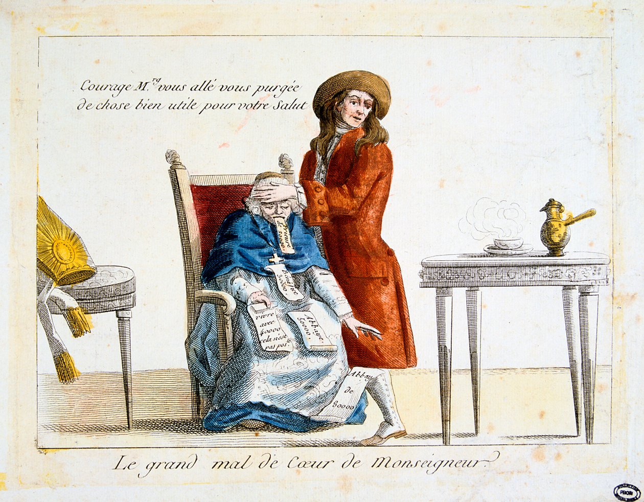 Den franske revolusjonen 1789: anti-klerikalisme av Unbekannt