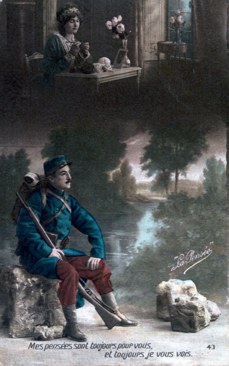Fransk postkort fra første verdenskrig, 1914-1918 av Unbekannt