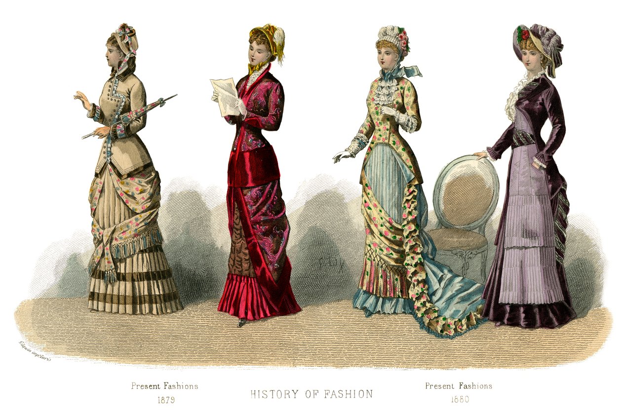 Fransk kostyme: Present Fashions, 1882 av Unbekannt