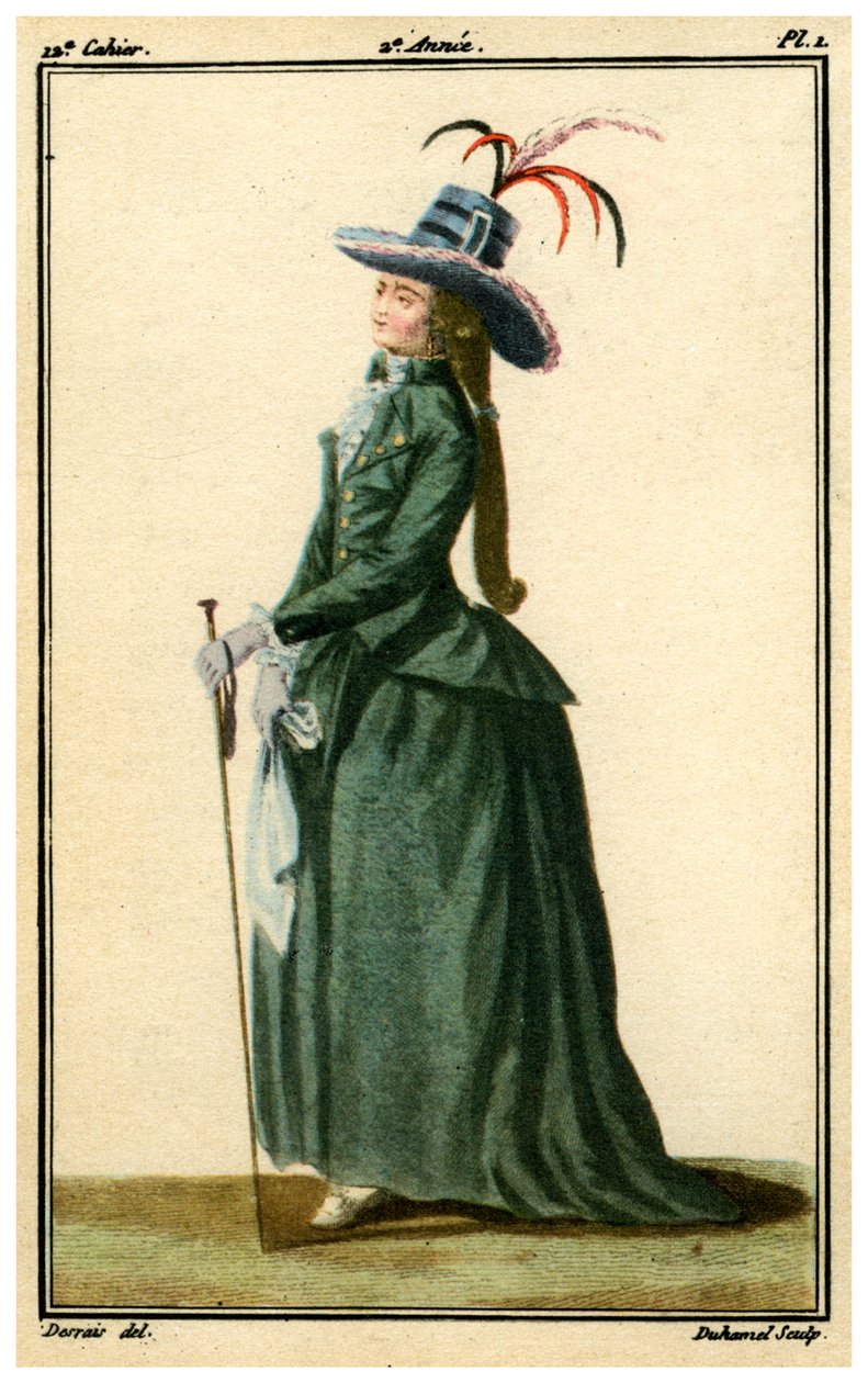 Fransk mote fra 1700-tallet, 1786-1789 1938 av Unbekannt
