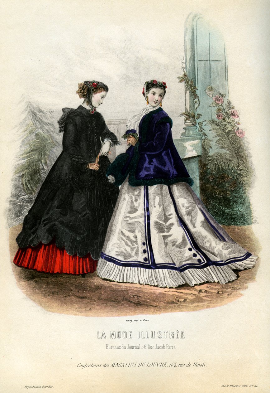 Franske moter fra 1800-tallet, 1866 1938 av Unbekannt