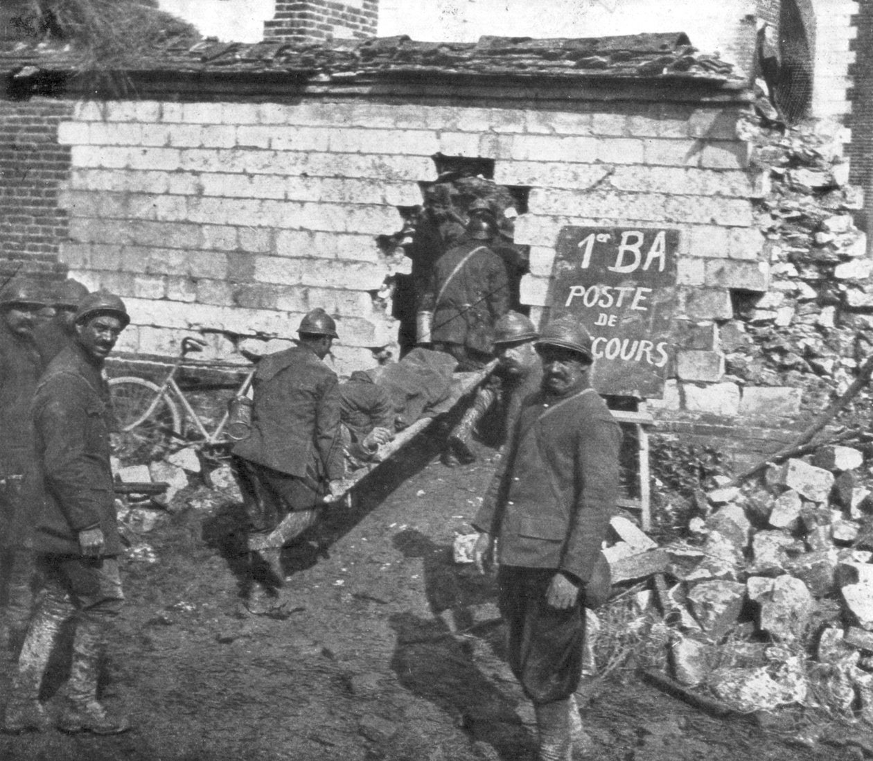 Fransk feltsykehus nær Moreuil, Picardie, Frankrike, 1918 av Unbekannt