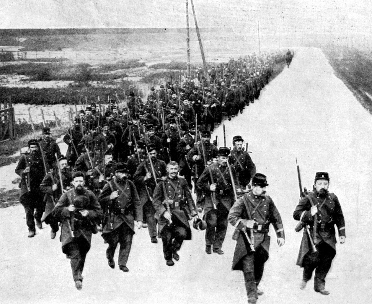 Fransk infanteri, forsterkninger for de allierte, første verdenskrig, 1914 av Unbekannt