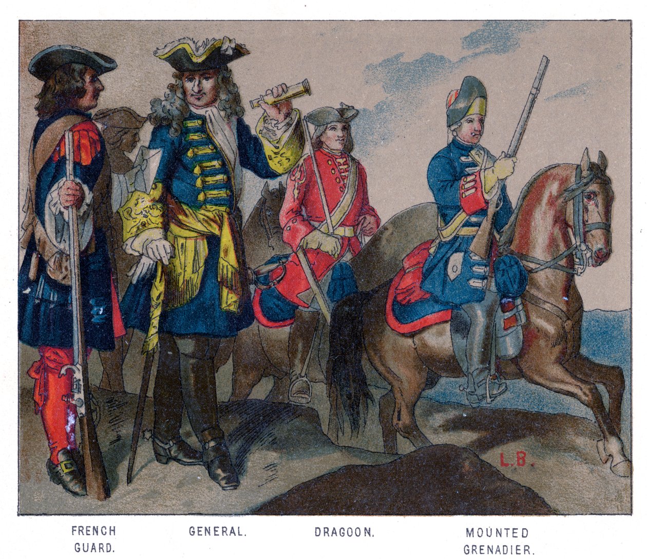 Fransk militærkjole, 1704 av Unbekannt