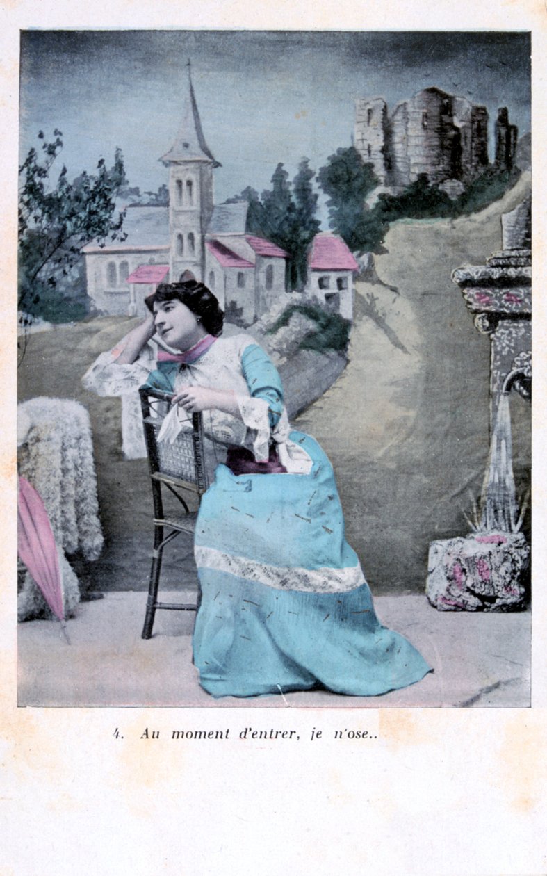 Fransk postkort, c1900 av Unbekannt