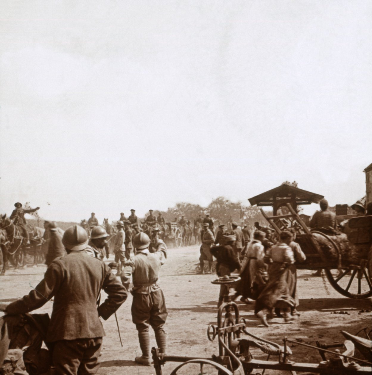 Franske soldater, Igny, Nord-Frankrike, c1914-c1918 av Unbekannt