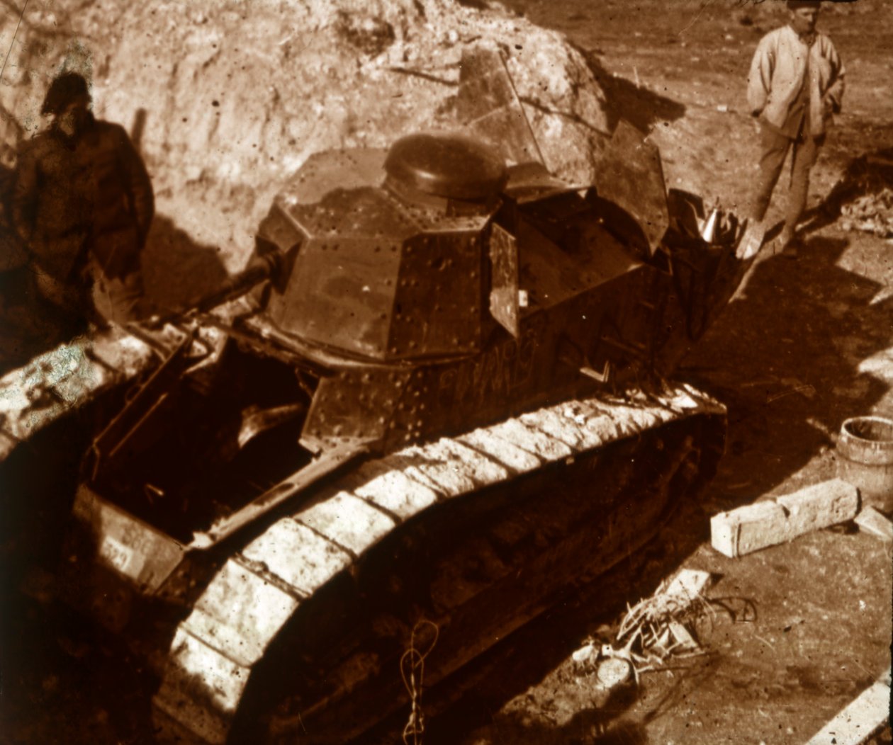 Fransk tank, c1914-c1918 av Unbekannt
