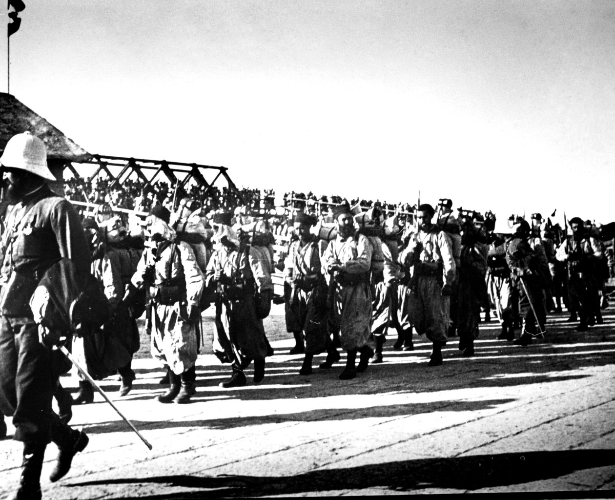 Franske tropper, Tientsin, Kina, 1900 av Unbekannt