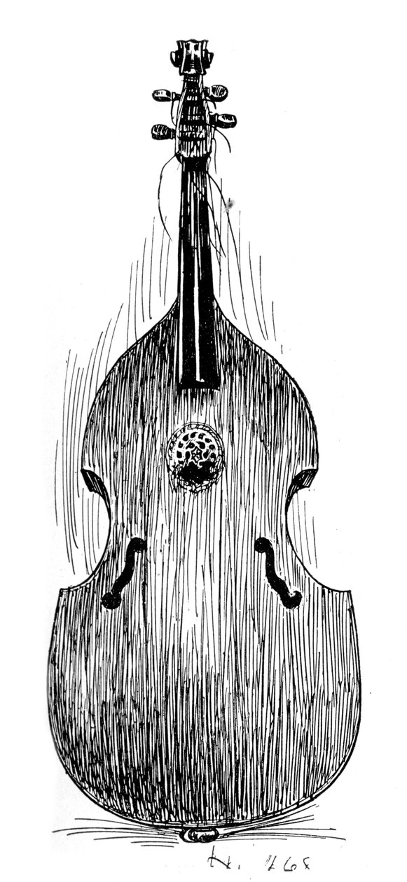 Fransk viola da gamba, c1600, 1901 av Unbekannt
