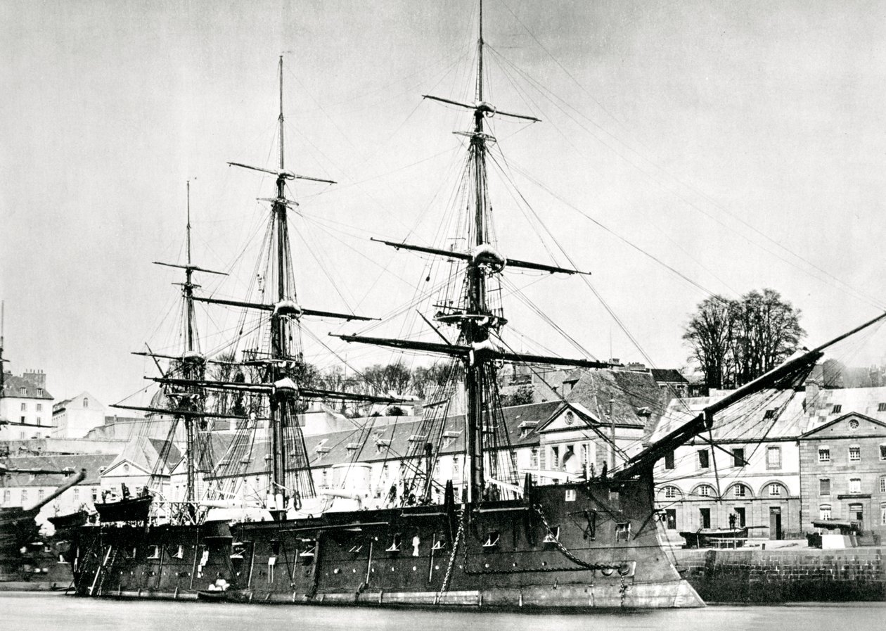 Fransk krigsskip, lOcean, 1868 av Unbekannt
