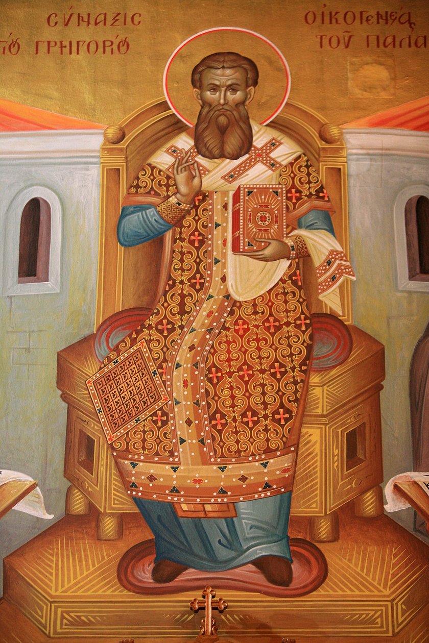 Freske i Saint Gregory Palamas gresk-ortodokse kirken Thessalonique Hellas av Unbekannt