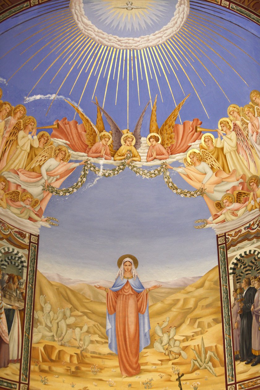 Fresco i Visitation-kirken i Ein Kerem, Ein Kerem, Israel av Unbekannt