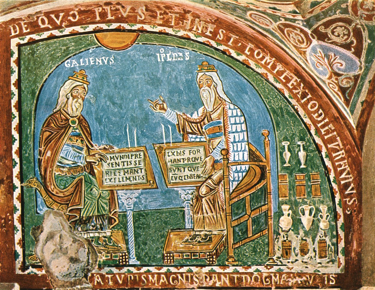 Fresco i krypten til katedralen, Anagni, Italia, 1928. av Unbekannt