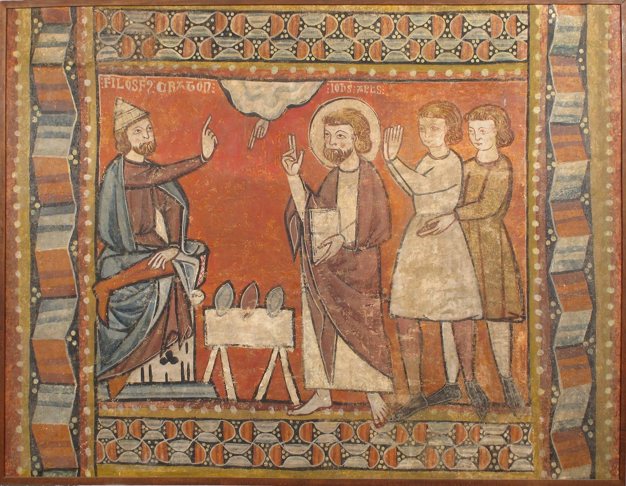 Fresco with Miracle of the Jewels, sent på 1200-tallet – begynnelsen av 1300-tallet. av Unbekannt