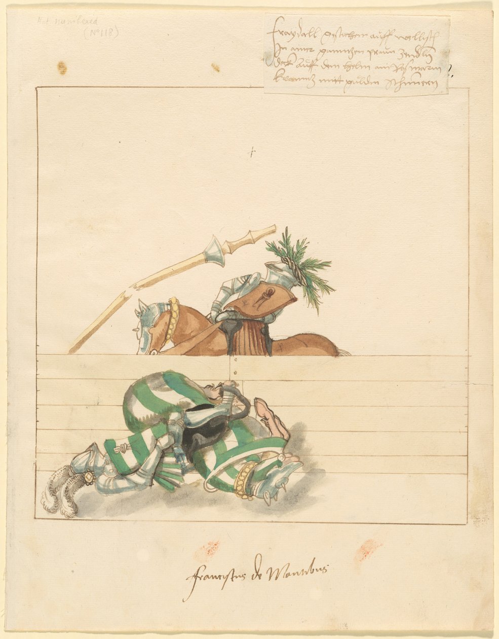 Freydal, The Book of Jousts and Tournament of Emperor Maximilian I: Combats..., Plate 106, c1515. av Unbekannt