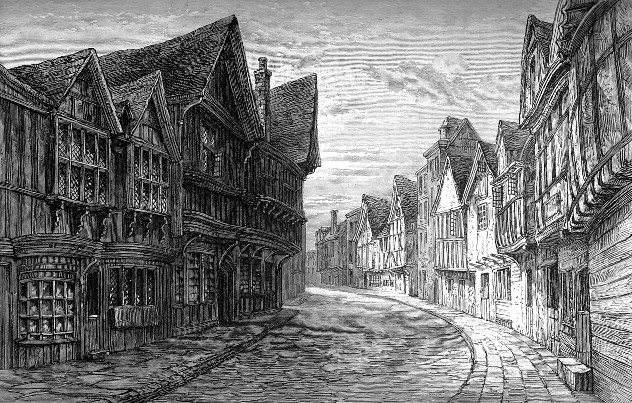 Friars Street, Worcester, 1893 av Unbekannt