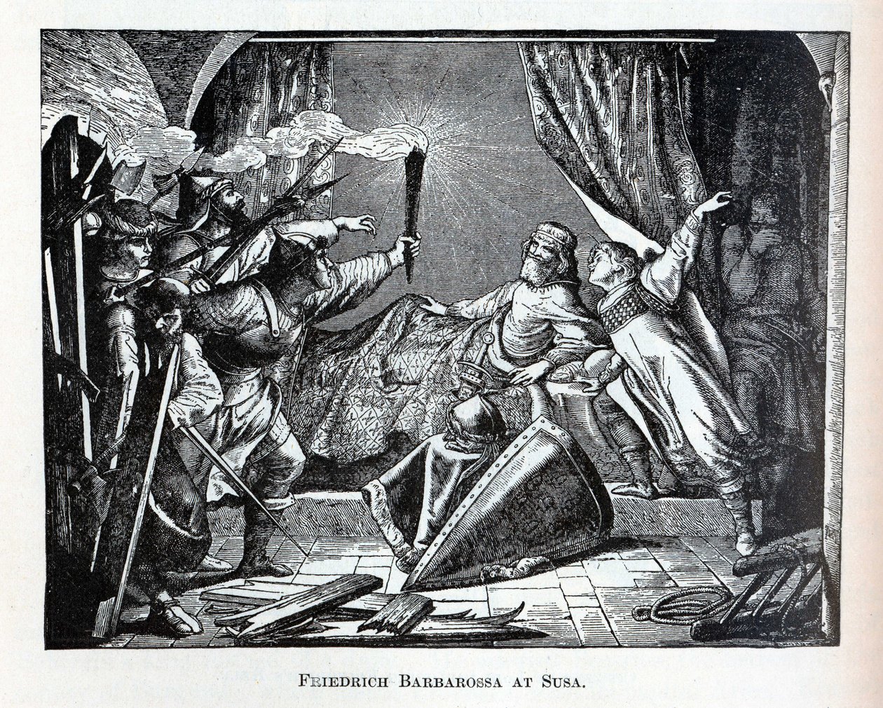 Friedrich Barbarossa i Susa, 1882 av Unbekannt