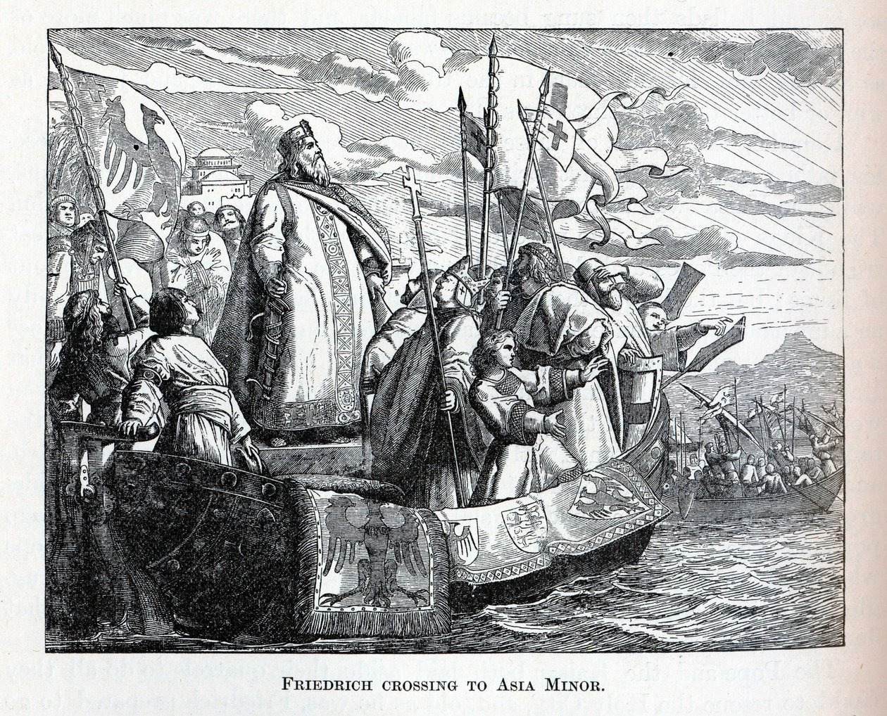 Friedrich krysset til Lilleasia, 1882 av Unbekannt