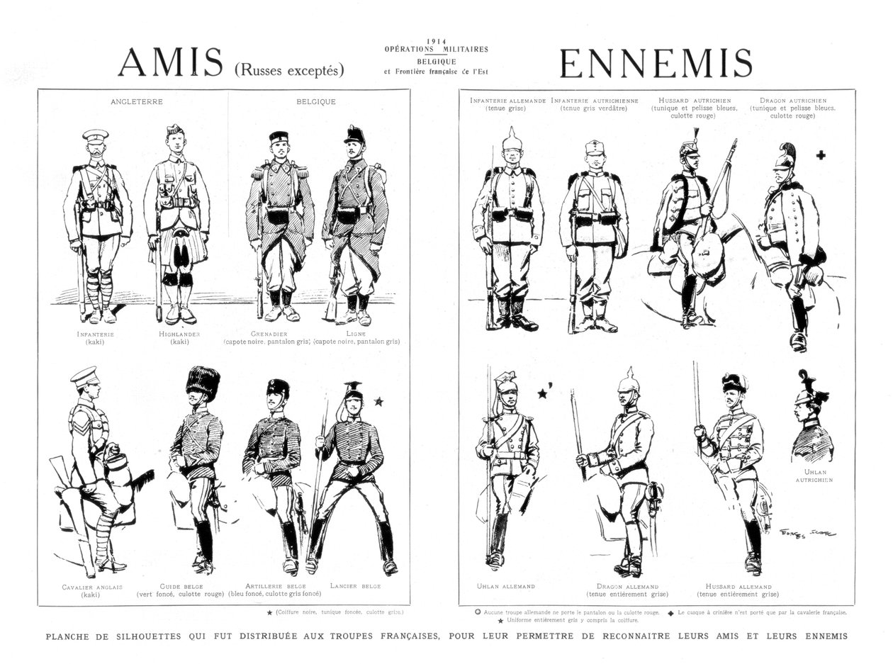 Venner og fiender, 1914 av Unbekannt