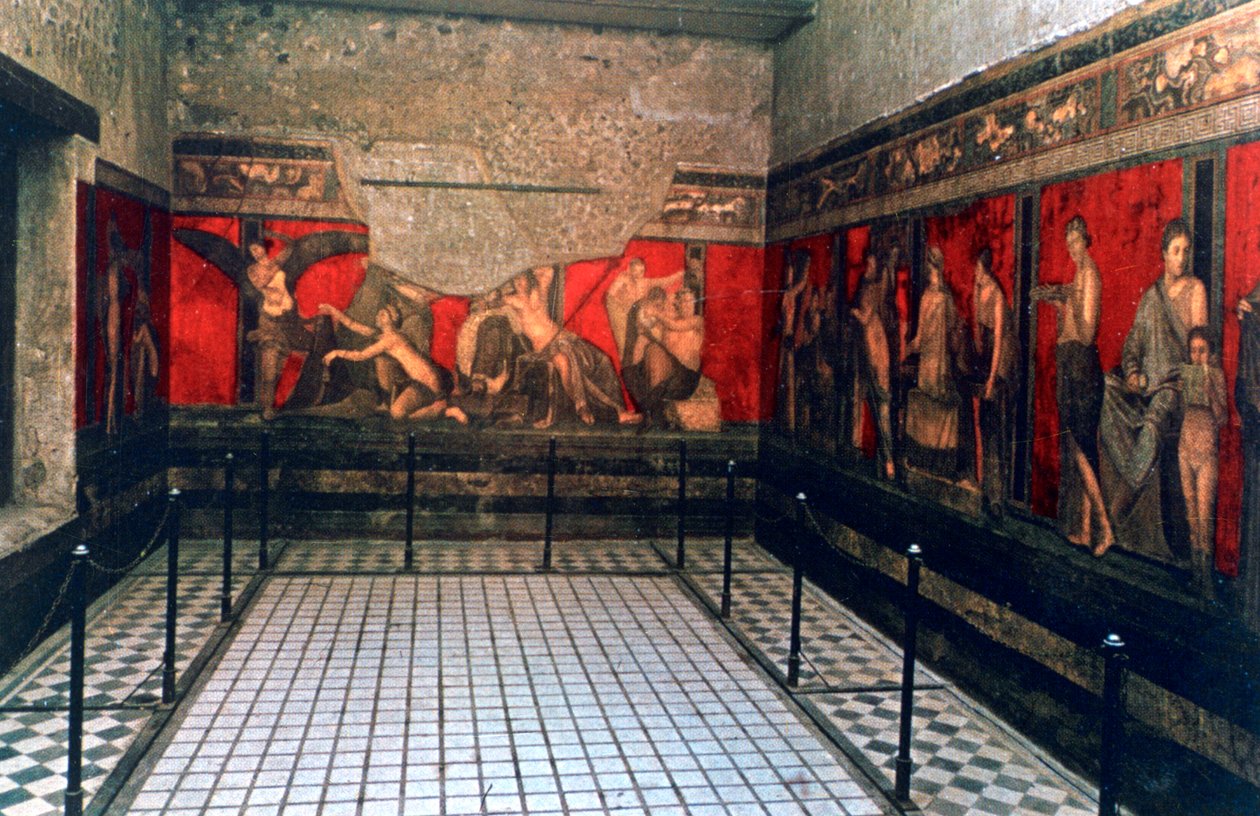 Frise av mysterienes villa, Pompeii av Unbekannt