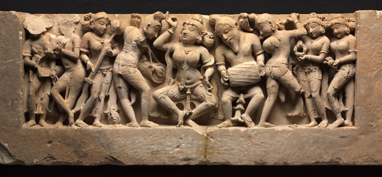 Frise med danser og musikere, ca. 973. av Unbekannt