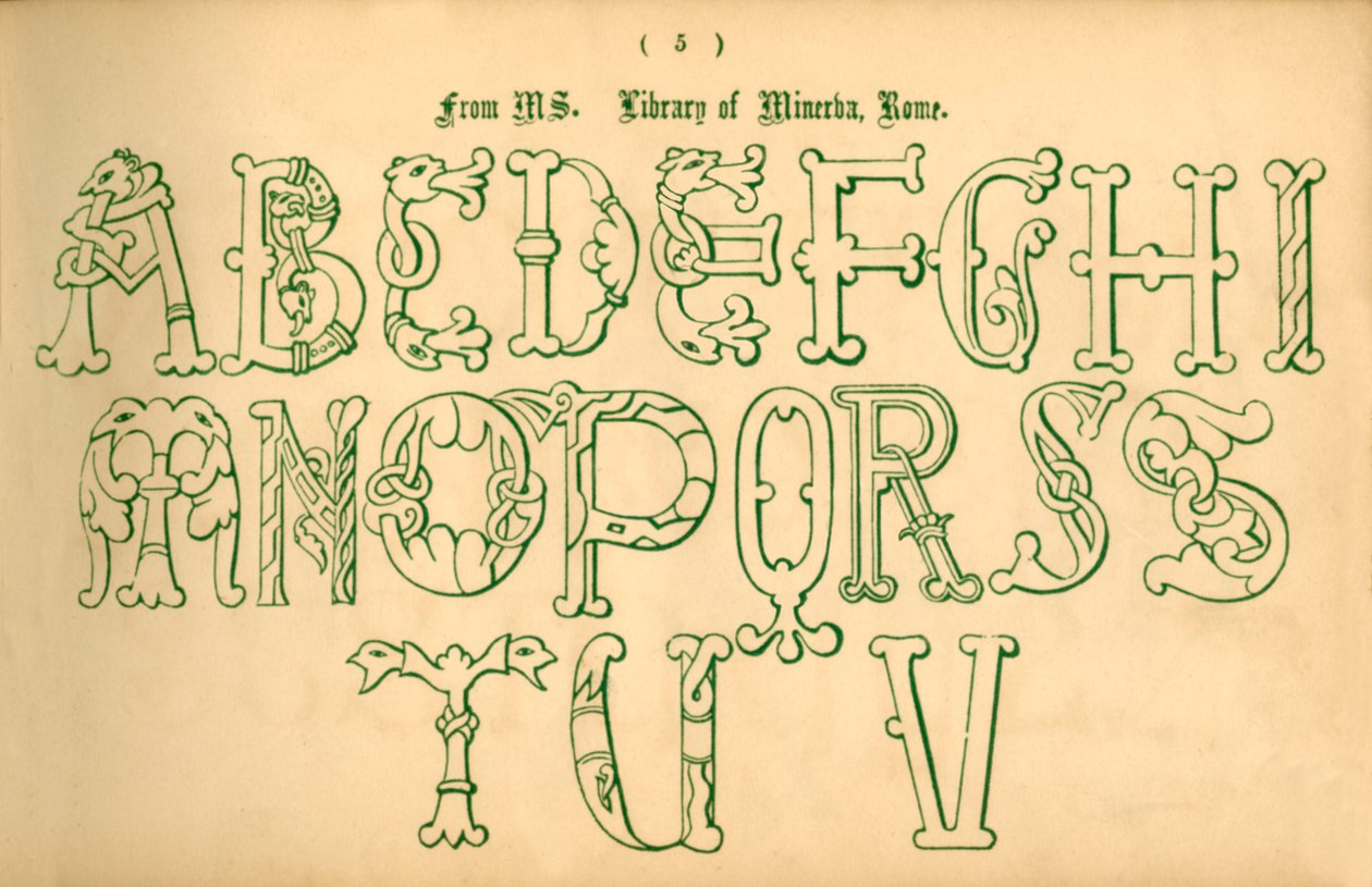 Fra MS. Biblioteket i Minerva, Roma, 1862. av Unbekannt