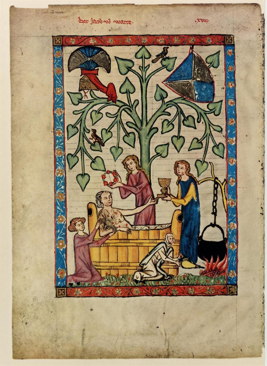 Fra Codex Manesse, mellom 1305 og 1340 av Unbekannt