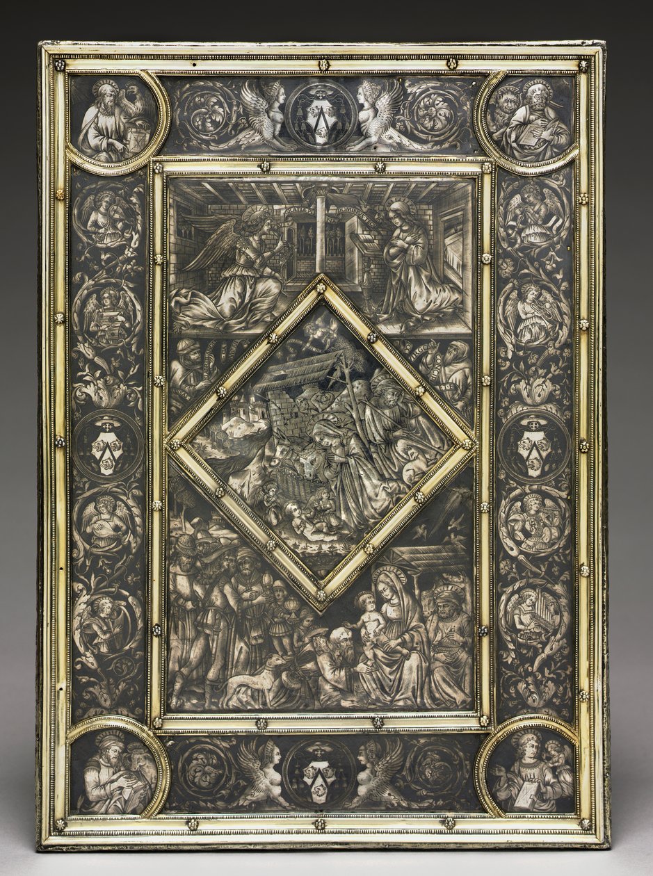 Forside for en evangeliebok av den franske kardinal Jean La Balou 1421-1491, ca. 1467-1468. av Unbekannt