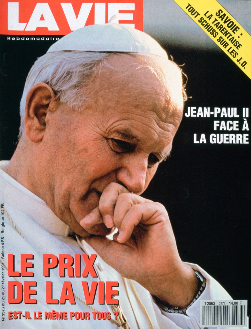 Forside av La Vie, februar 1991 av Unbekannt
