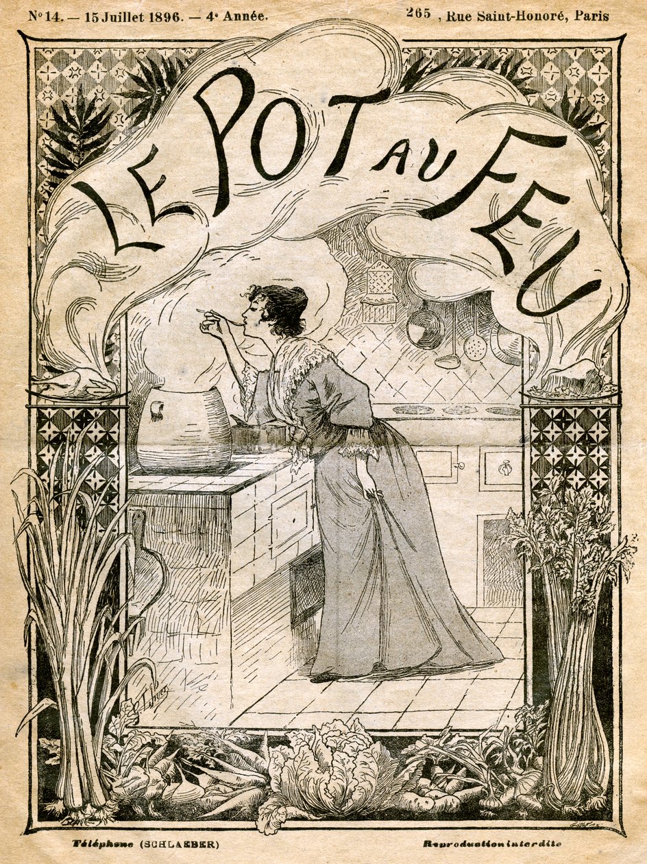 Forside av Le Pot au Feu, 15. juli 1896 av Unbekannt